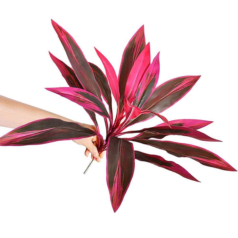12 Leaves/18 Leaves Simulation Dragon Tree Branch Faux Brazilian Wood Plant Desktop Ornament
