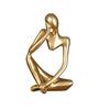 Nordic Home Decoration Abstract Thinker Statue Miniature Resin Sculpture Figurines Home Desktop Decoration Sculpture Ornaments