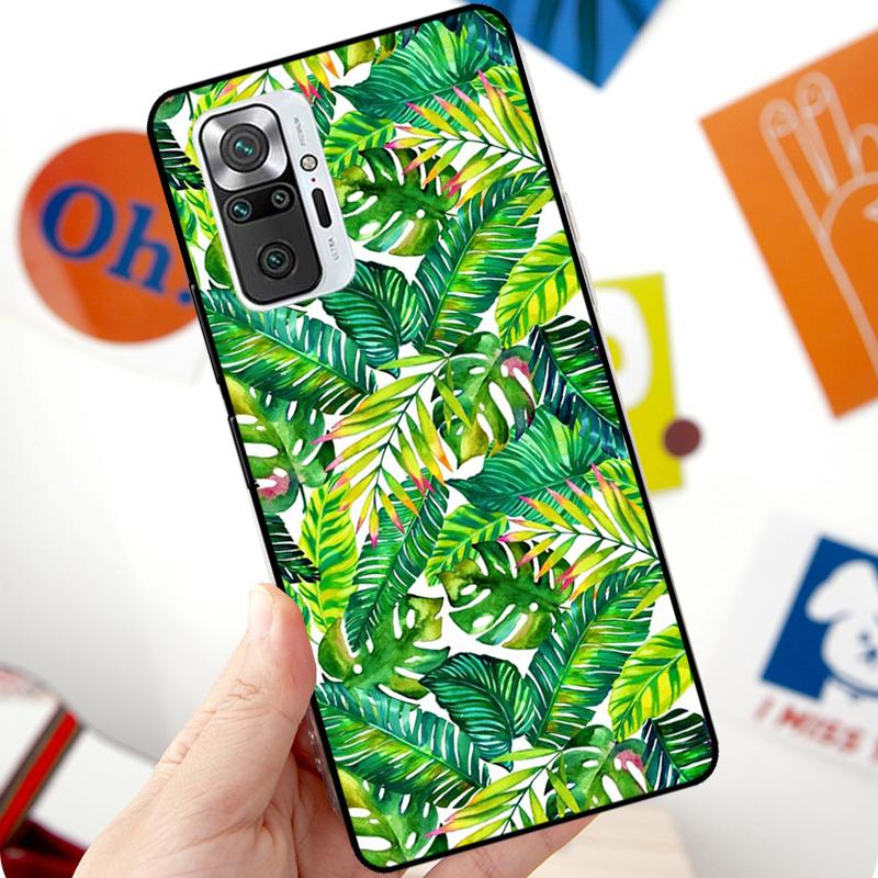 Tropical aloha Hibiscus pattern Case For Xiaomi Redmi Note 12 Pro 11 8 9 10 Pro 9S 10S 11S 12S Redmi 12C 10C 9C 10A Cover