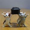 Фигурки кошек Игрушки Аниме Поднятые руки Танцующая кошка Модель Украшения для кошек Фигурки кошек Игрушки для детской комнаты кабинета