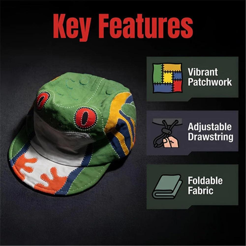 Handmade Patchwork Bucket Hat With Adjustable Fit