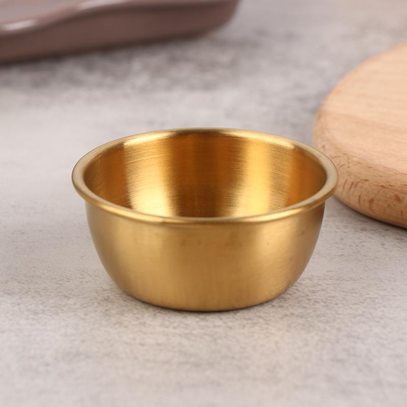 Небольшая тарелка для приправ из нержавеющей стали 304, кухонная чаша для соуса, миска для кетчупа, тарелки для закусок, суши, уксус, соевый соус, блюдце