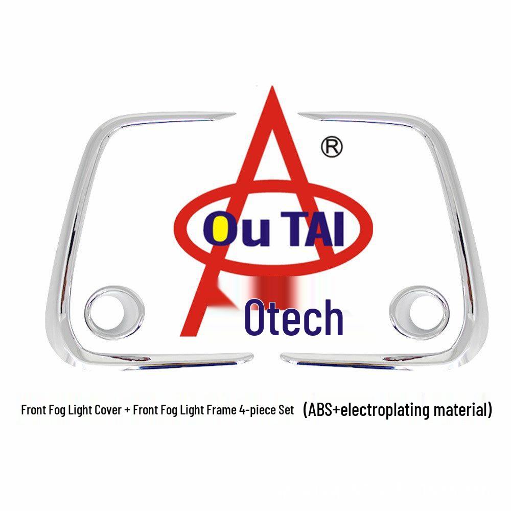 Otai Front Fog Light Cover & Frame for Toyota 2019 Corolla - Eyebrow Bright Strip Modification