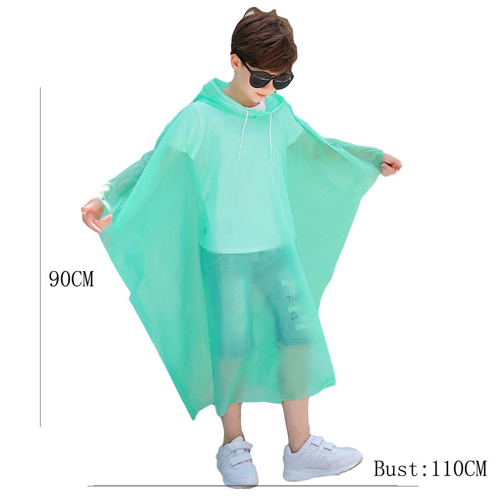(НСДФ) Одноразовый утолщенный детский плащ, детский плащ, плащ для туризма