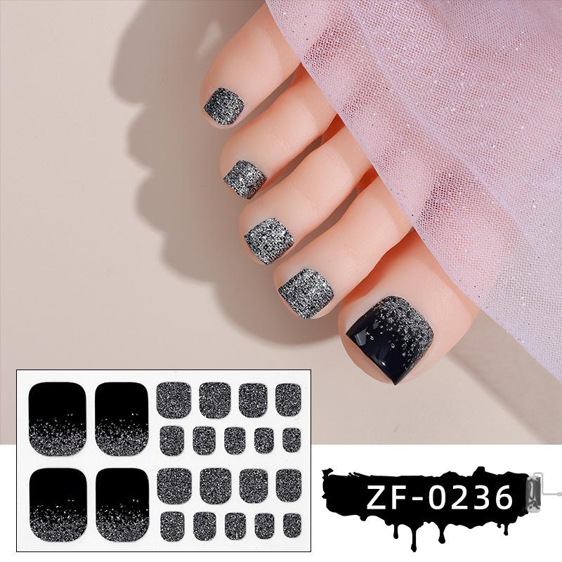 New Foot Stickers, Nail Art Stickers, Waterproof Onion Powder 5D Imitation Diamond Toenail Stickers