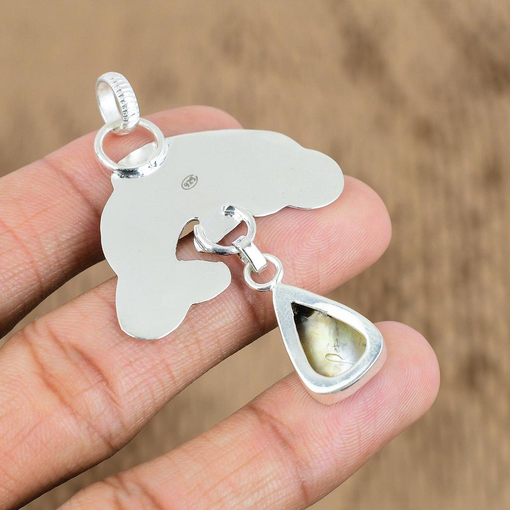Easter Sale Natural Mother Of Pearl 925 Sterling Silver Fish Trendy New Pendant