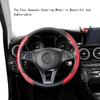 Универсальный 1 пара Кожаный чехол на руль из углеродного волокна Нескользящий чехол-бустер для колеса из волокнистой кожи ПВХ