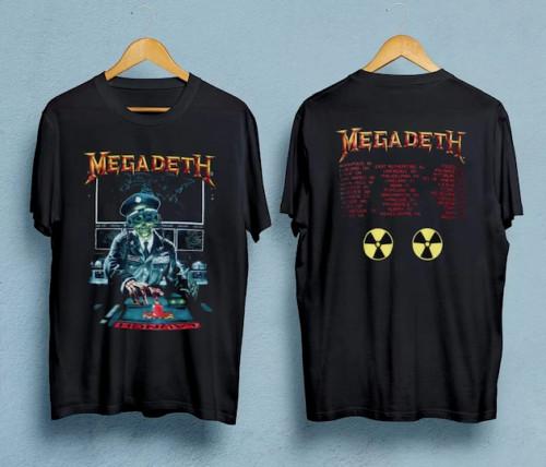 Двусторонняя футболка Megadeth 'Rust In Peace Tour' 1990