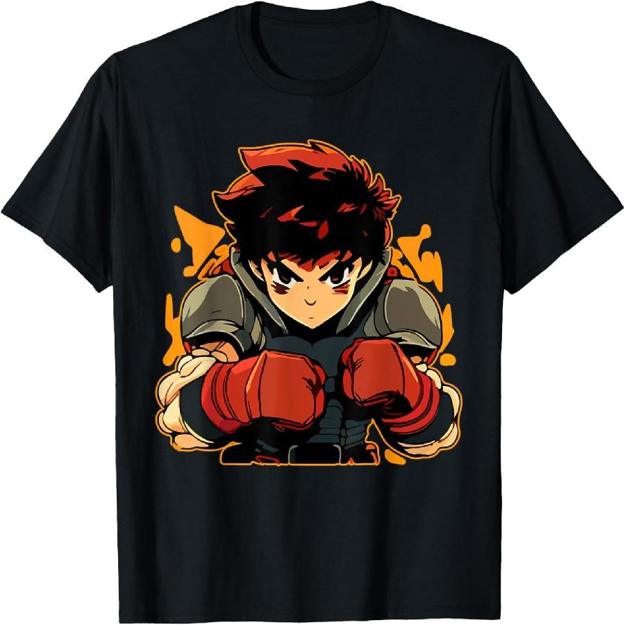 Anime Boy Fighter Anime Gym Cool T-Shirt