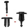 10/20Pcs Universal Car Bumper Fender Fasteners Trim Clips Push Trim Clip Hole Rivets Screw For Renault Clio Laguna Megane