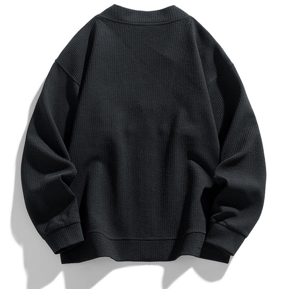 Весна Осень Мужская Куртка Пальто Карманы Кардиган Свитер Плюс Размер 6XL 7XL 8XL Оверсайз Черный Молния Свободный Мужской Деловой Простой Тонкий