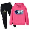 PB1174 Детские Мальчики Девочки NINJA KIDZ С принтом Длинный рукав Худи Брюки Верх Штаны Комплекты одежды
