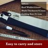 SUIZAN Folding Saw 240mm Replaceable Crosscutting and Woodworking Saw Double-Edged - Blades, Ripcutting,