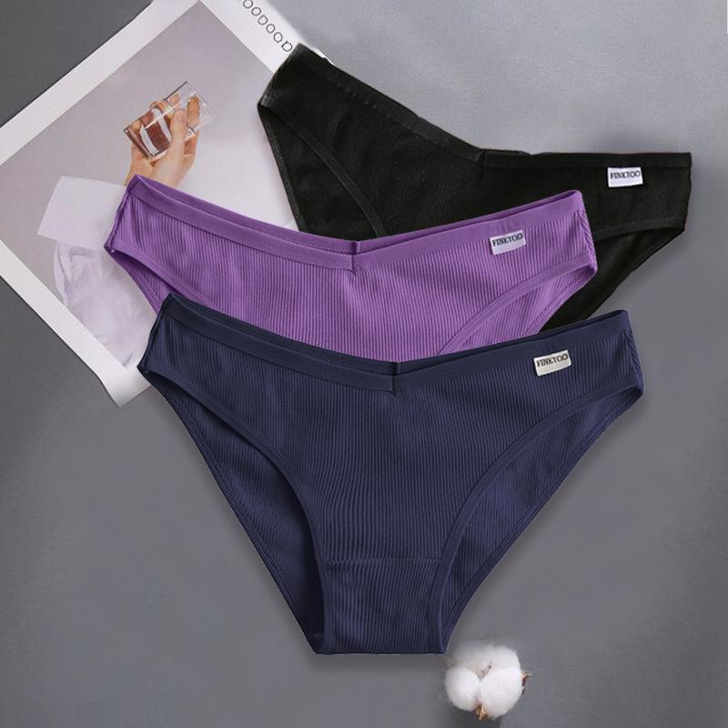 FINETOO 3 шт./компл. M-XXL женские сексуальные хлопковые трусики нижнее белье женские трусы женские трусы хлопковые трусики нижнее белье для девочек