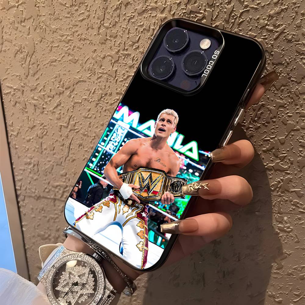 Чехол для телефона борца Коди Роудса для iPhone 16,15,14,13,12,11,Pro,XS,Max,Plus,Mini,SE Черный Матовый Конфетный Ударопрочный Чехол