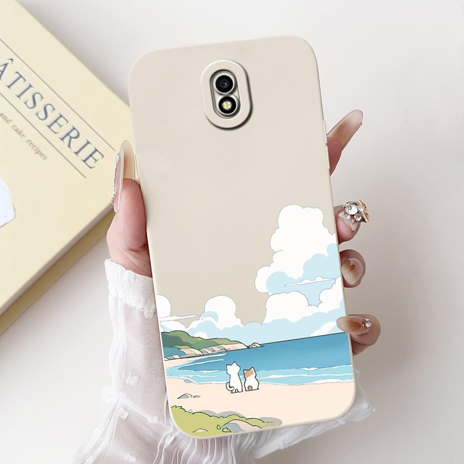 Для Samsung Galaxy J3 J5 J7 2017 Милый Рисунок Мультяшный Кролик Чехол Для Samsung J5Pro J7Pro J3 Pro 2017 Мягкие Силиконовые Чехлы для Телефона