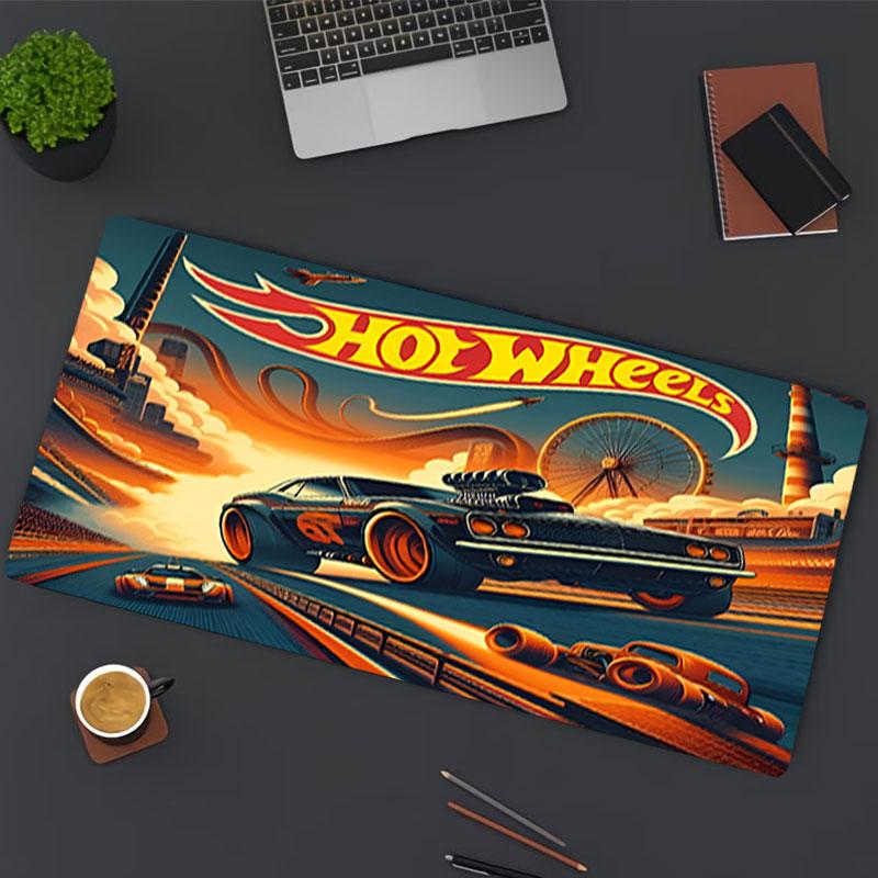 Hot Wheels Print Mouse Pad, for Keyboard Pad Laptop PC Mat for Office Home Use, Desk Decor, Perfect Birthday Gift for Gamers