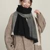Autumn Winter Double-sided Color-blocked Women Scarf Imitation Cashmere Female Versatile High-end Warm Shawl