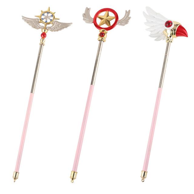 Brdwn Card Captor Clear Сакура Киномото Сакура Косплей Птичья Голова Волшебная Палочка В Коробке Модель Игрушка из Цинкового Сплава
