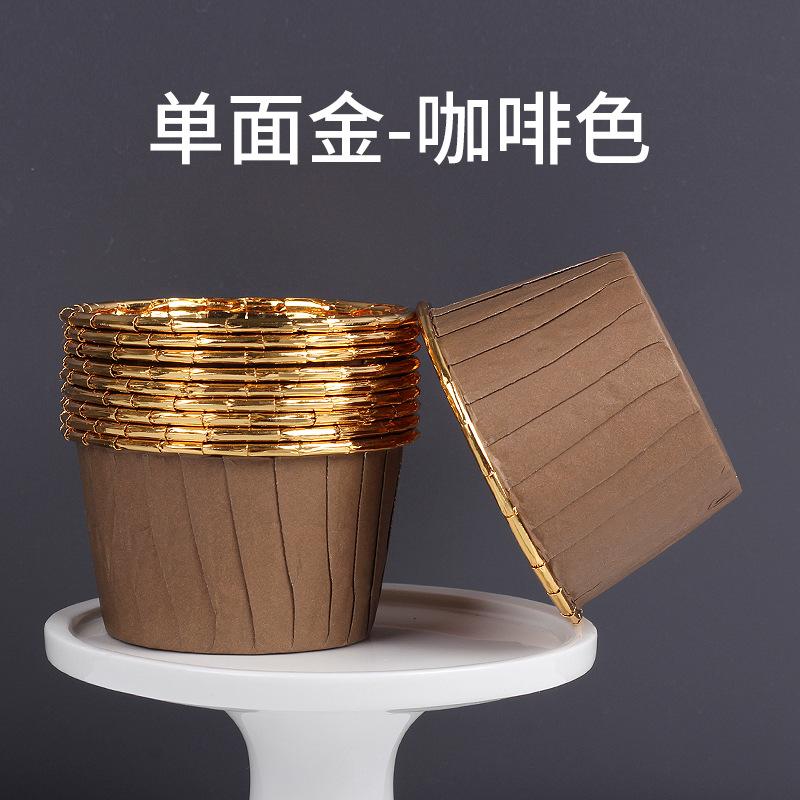 50 шт./упак. золотая фольга, серебряная, для кексов, обертки для тортов, противень, чехол для выпечки, бумажные стаканчики для торта, кондитерские инструменты, праздничные принадлежности