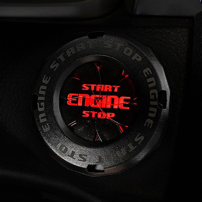 Rotary Push Start Button Cover Auto Spin Engine Start Stop Button Cover Decorative Auto Accessories Push Button Cover