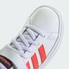 adidas Grand Court EL Мальчики и Размеры Размер Детские 2.0 Кроссовки, Девочки, 17-25,5 см, Унисекс, LKK27, Обувь, Белый/Ярко-Красный/Основной Черный, 21,5 см (IG4840)