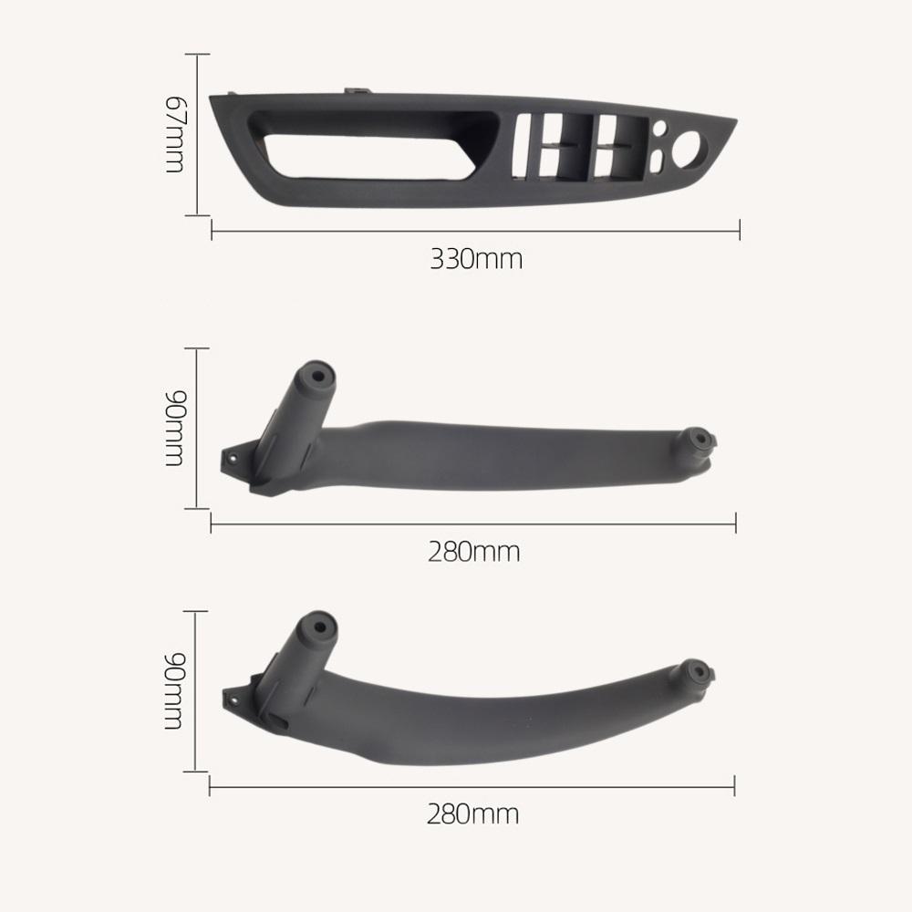 Модернизированная внутренняя дверная ручка с левым рулем и правым рулем, подлокотник, панель, накладка, замена крышки для BMW X5 X6 E70 E71 E72 2007-2013