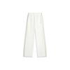 Li Ning CF Suo Fang Si Qu Ye Side Stripe Straight Leg Fleece Knit Sports Pants Women Pants Off-White AKLTB00-3