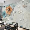 Ретро обои Легкие роскошные 3D ювелирные изделия Роза Цветок Фреска Гостиная Спальня Фон Настенные фрески Домашний декор