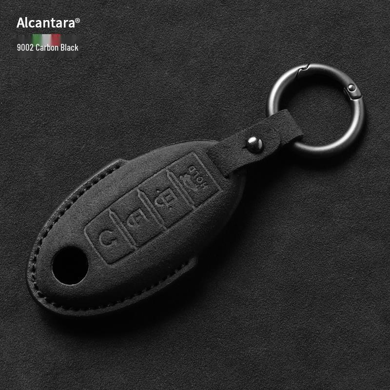 Чехол для ключа Nissan: Полная обертка из замшевого корпуса для Qashqai, Teana, X-Trail, Tiida, Loulan, Tuoda.