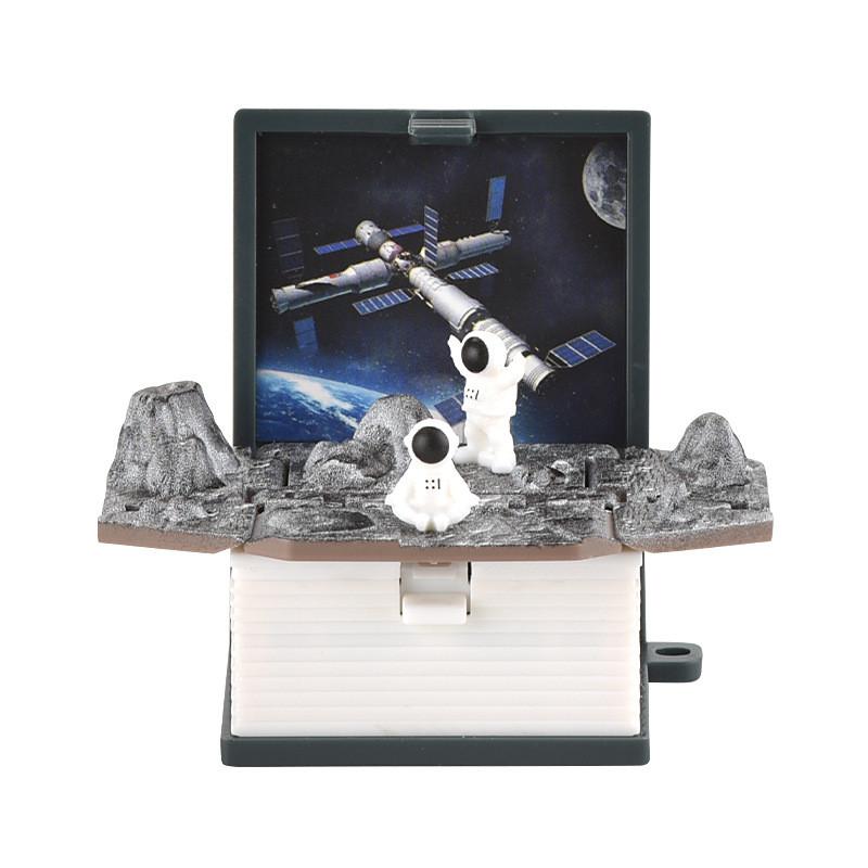 3D Мини Складная Книга Образовательная Игрушка Динозавры Космос Подвески Брелоки Снятие Тревоги и Стресса Креативная Pop-Up Книга Подарки на Детскую Вечеринку