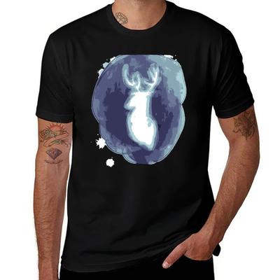 Expecto Patronum Minimalist Deer Patronus Art By Eyesasdaggers Tshirt Plus Size Loose Fit Tshirt
