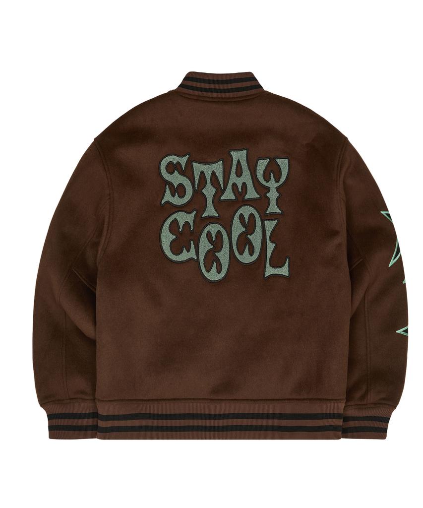 Куртка Varsity с капюшоном Stay Cool Коричневая