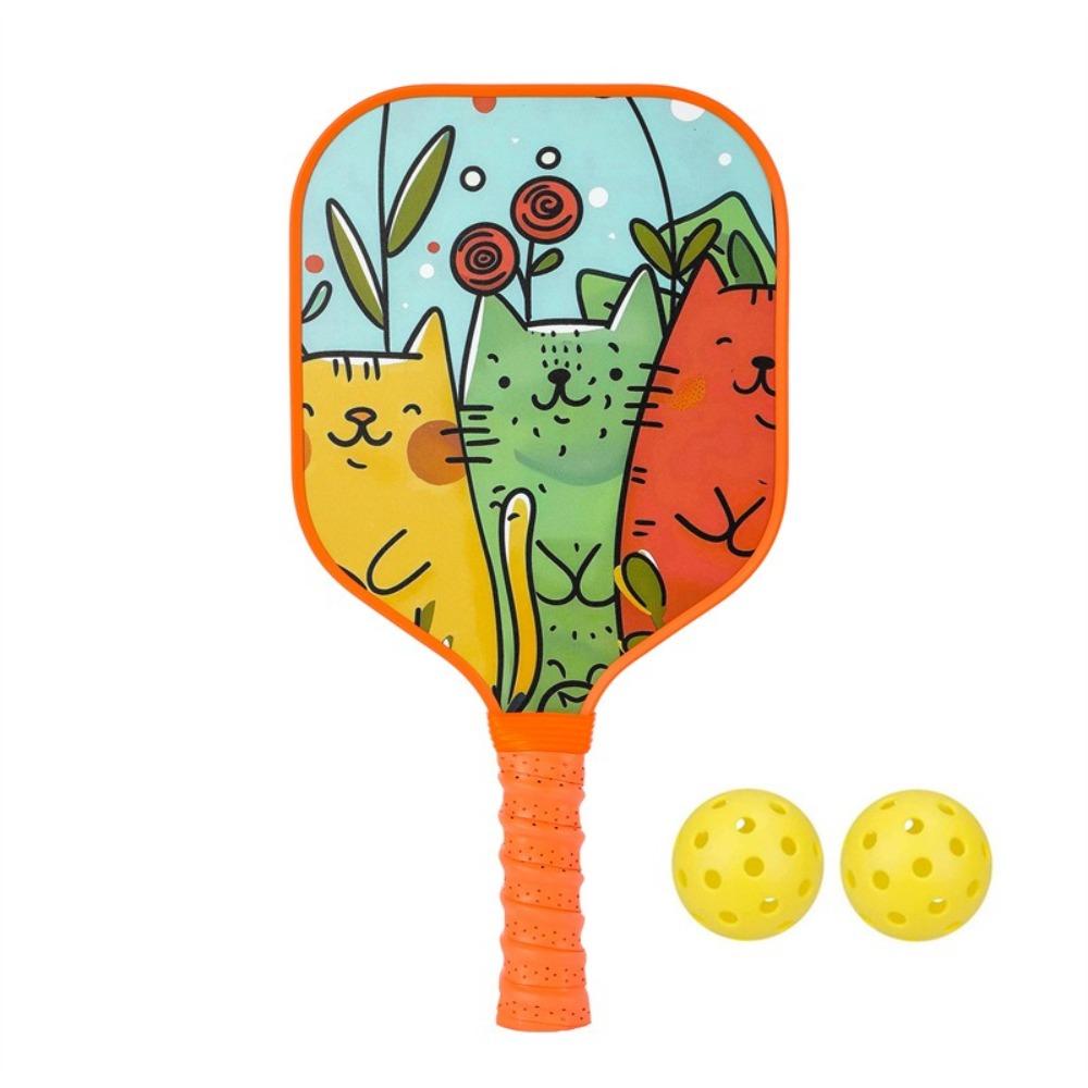 with 2 Pickleballs Pickleball Paddle Set Honeycomb Core Kids Sports Paddle Toys Entertainment