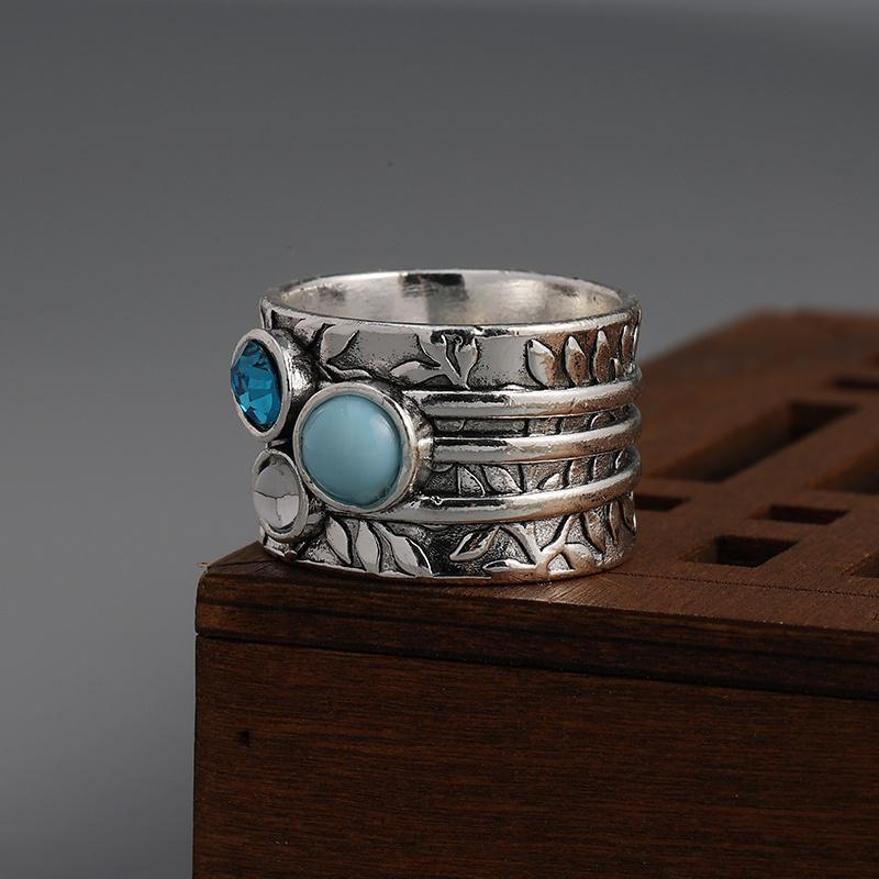 Vintage Chic Bohemian Ring for Men Personality Souvenir Gift Accessory