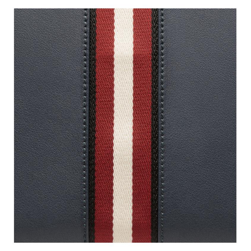 Bally Letter Logo Leather Clutch Men clutch Blue 6310088
