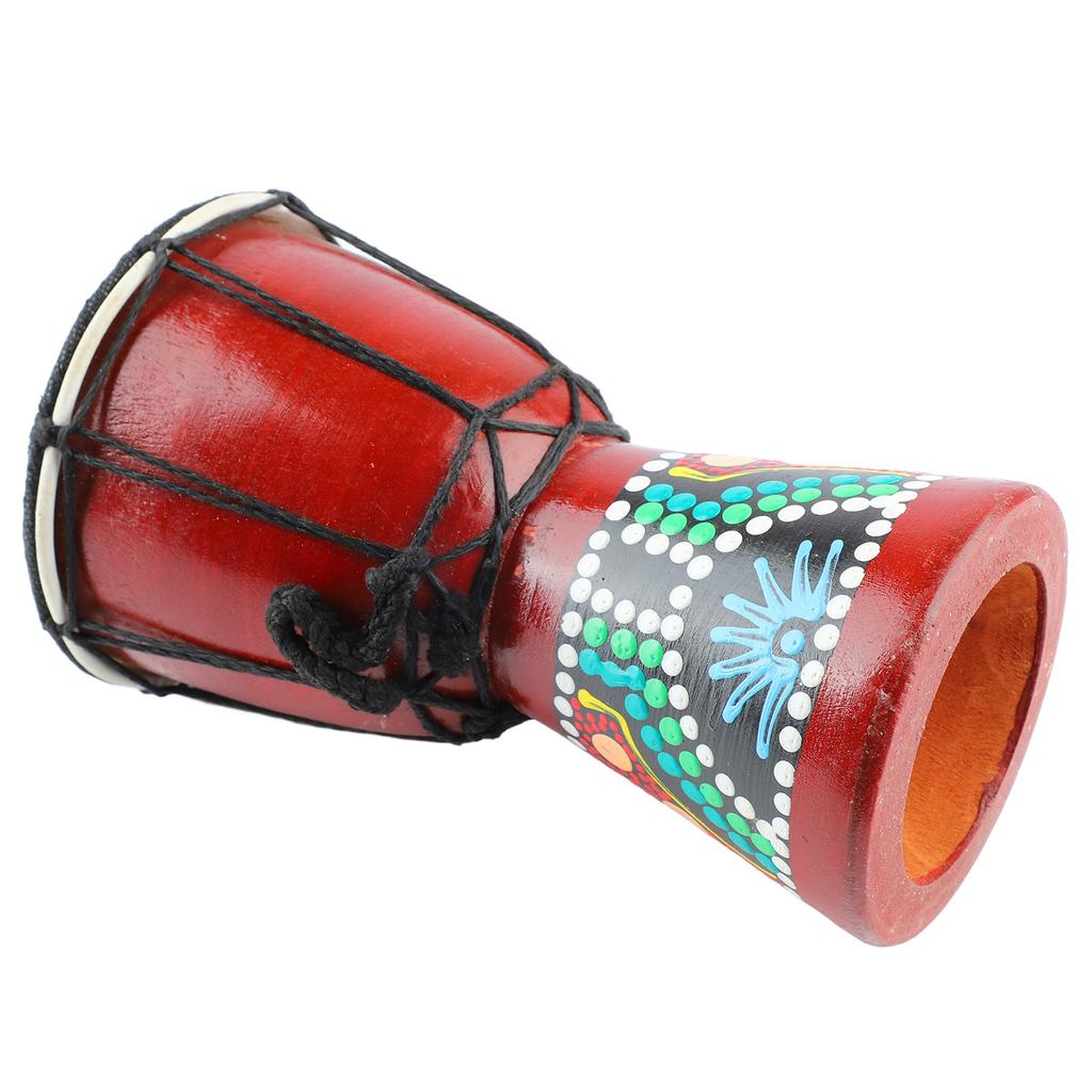 Африканский барабан 5 дюймов деревянный джембе ручной ударный инструмент четкий звук для детей и взрослых