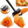 1PC Spiral Cutter Carrot Radish Potato Slicer Fruits Peeler Carving Flower Device Kitchen Vegetable Cutter Slicer Tool