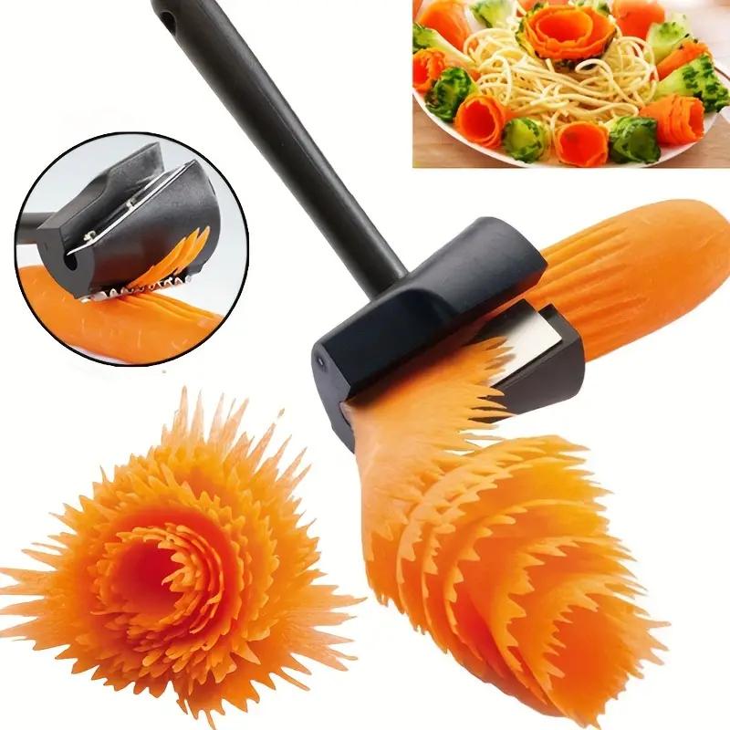 1PC Spiral Cutter Carrot Radish Potato Slicer Fruits Peeler Carving Flower Device Kitchen Vegetable Cutter Slicer Tool