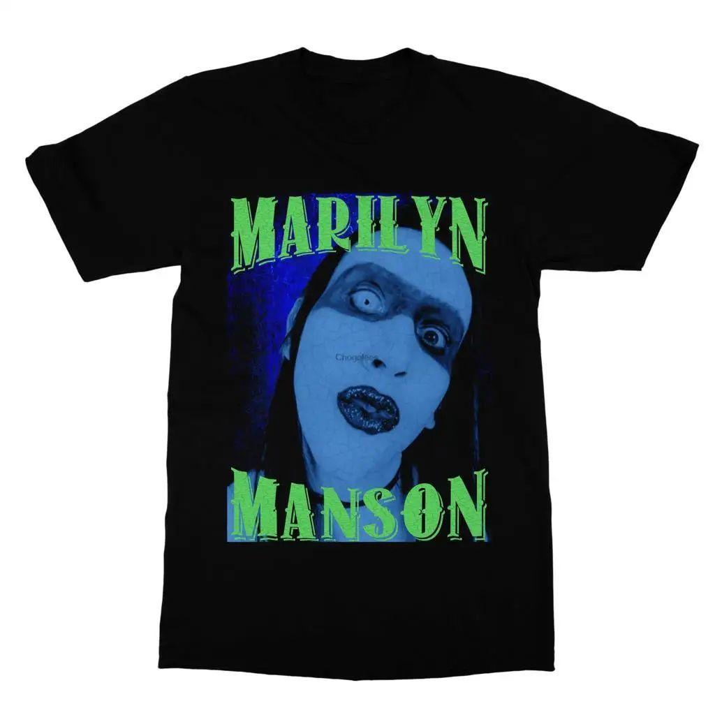 Marilyn Manson Vintage Blue T-Shirt