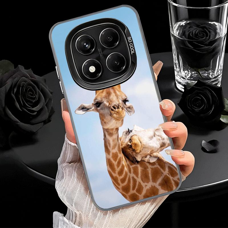 Ударопрочный чехол для телефона с рисунком жирафа для Xiaomi Redmi Note 15 14 13 12 Pro Plus 11 11S 11T 5G, защитный чехол от падения