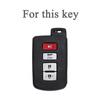 4Buttons TPU Car Key Shell Case Fob for Toyota Camry Corolla Avalon Rav4 Land Cruiser Smart Key
