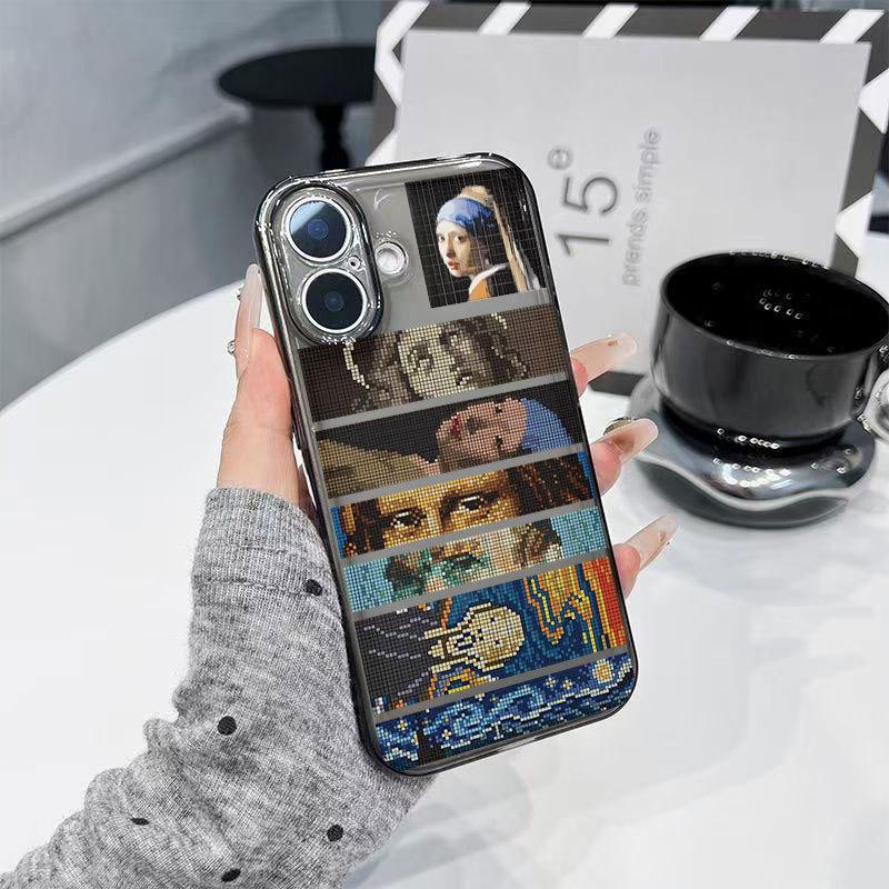 Художественные Фрагменты Живописи Чехол для Телефона для iPhone 13/14/15ProMax/16Plus/17Pro