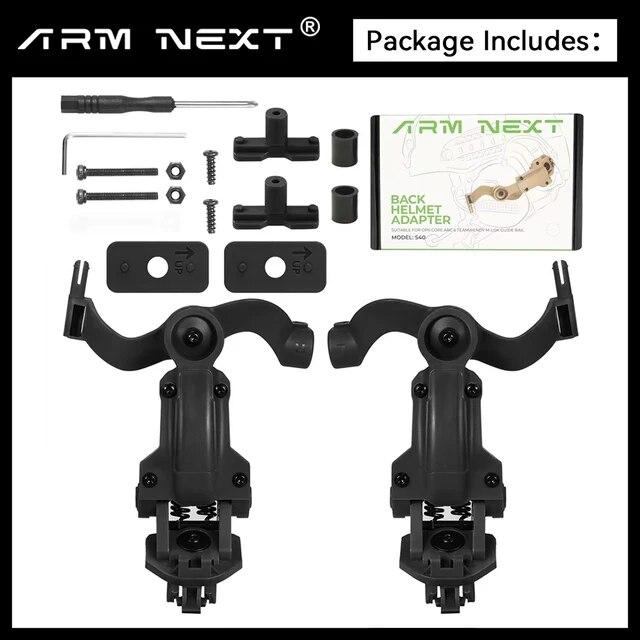 Комплект кронштейнов для гарнитуры для стрельбы Адаптер для поворотной направляющей для шлема под разными углами Подходит для OPS Core ARC и крепления для наушников на направляющей Team Wendy M-LOK