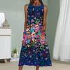 Летнее модное сексуальное платье без рукавов, мягкое повседневное платье с принтом 3D Broken Flowers, платье без рукавов на бретельках