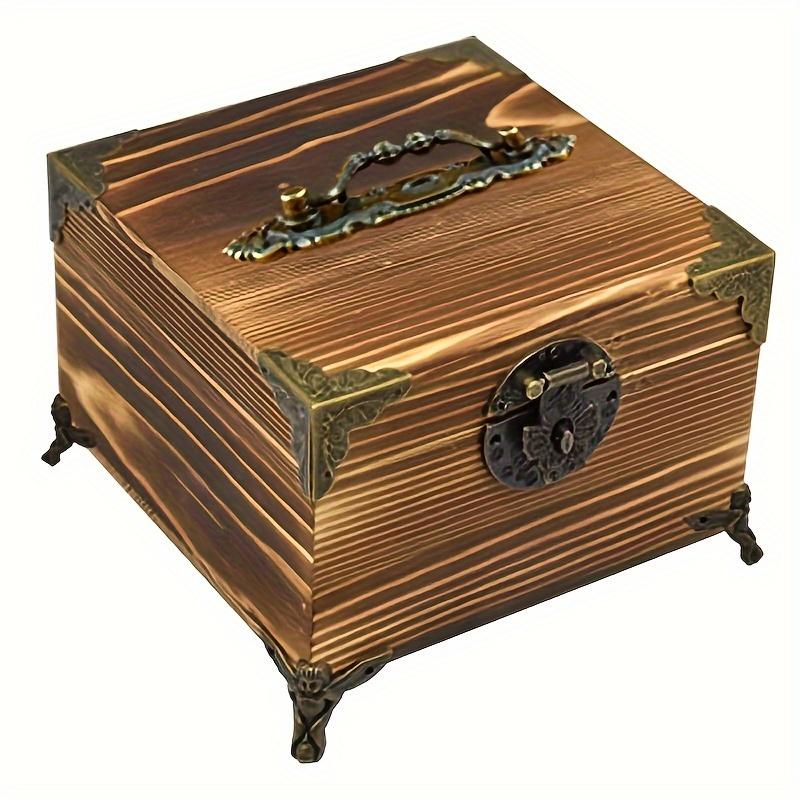 1 комплект петель с замком в старинном стиле — неподвластный времени дизайн, надежная защелка, угловые ограждения для проектов шкатулок для ювелирных изделий своими руками, бронзовая отделка, коробка в комплект не входит