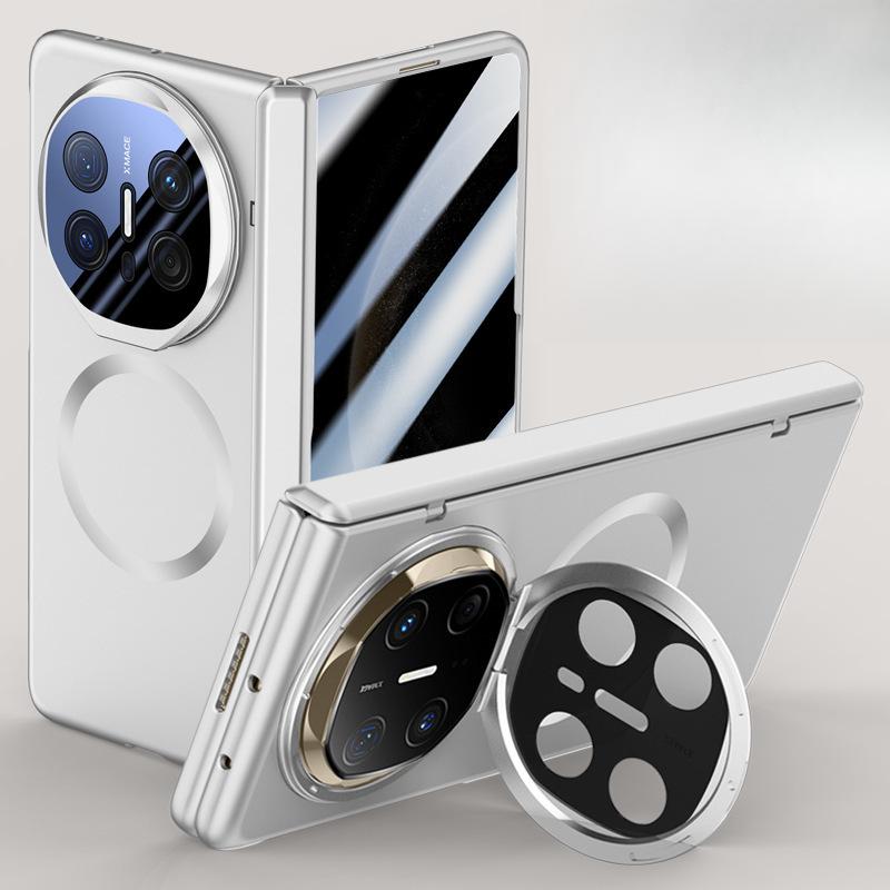 Этот матовый складной магнитный держатель для линз с шарниром и защитой от падения, простой чехол, подходит для чехла и пленки для телефона Huawei MateX6.