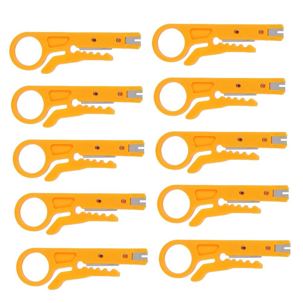 10Pcs Durable Wire Stripper Mini Network Tool Complete Kit Cable Tool Electric Work