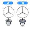 BAK1 3D Front Bonnet Hood Emblem Metal Badge for Mercedes Benz W204 W205 W202 W203 W208 W210 W220 GLA CLA GLC GLK GLE Car Accessories