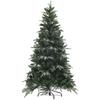 Snowy Christmas Tree with 850 Branches and Sectional Design, in Plastic and Steel, diameter 110x180 cm, Green